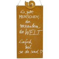 Edelrost Spruchtafel L Muschel Edelrost Spruchtafel L Muschel