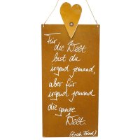 Rostige Spruchtafel L Herz | Für irgend jemand Rostige Spruchtafel L Herz | Für irgend jemand