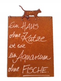 Rost Schild M Katze / Katze, Auarium & Fische Rost Schild M Katze / Katze, Auarium & Fische