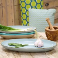 Gr&uuml;n &  Form Keramik Antipastischale Gr. 2 aqua