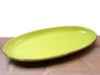 Gr&uuml;n und Form Ital. Keramik Antipastischale apfelgr&uuml;n