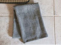 Chic Antique Geschirrtuch grau gewebt