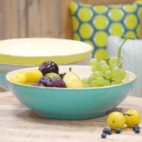 Gr&uuml;n & Form Keramik Obstschale t&uuml;rkis
