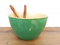 Gr&uuml;n und Form Ital. Keramk Salatschale M dunkelgr&uuml;n