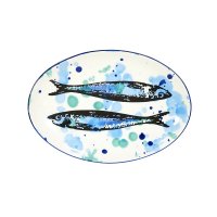 Vista Portuguese Keramik Platte oval "Sardine" medium