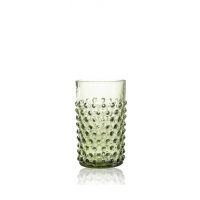 Hobnail Glas olivgruen Hobnail Glas olivgruen
