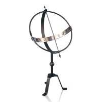 Sonnenuhr Metall glimmer dunkel - St&auml;ndersonnenuhr