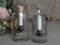 Kerzenleuchter French Glas Chic Antique