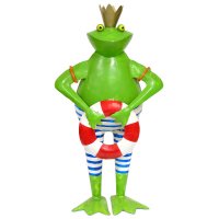 Metallfrosch mit Rettungsring Metallfrosch mit Rettungsring