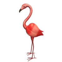 Flamingo Metall bemalt XL