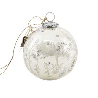 Walther & Co Chritmas Bauble silver Forest