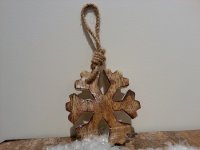 Schneeflocke Holz klein
