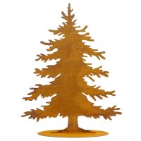 Rostiger Tannenbaum auf Platte