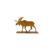 Edelrost Elch auf Platte 