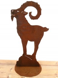 Rostiger Steinbock auf Platte L