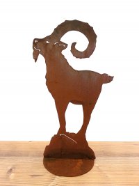 Rostiger Steinbock auf Platte M
