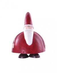 Metall Weihnachtsmann "gemütlich" L Metall Weihnachtsmann "gemütlich" L