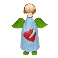 Metall Engel Anna hellblau
