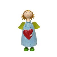 Metall Engel Anna hellblau