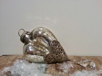 Glasherz altsilber klein