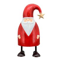 Metall Weihnachtsmann rot