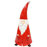 Metall Weihnachtsmann rot