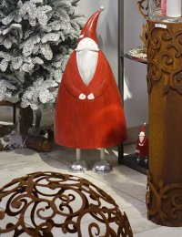 Metall Weihnachtsmann rot