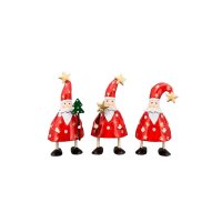 Metall Santa mini 3er Set
