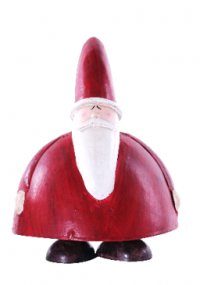 Metall Weihnachtsmann "gem&uuml;tlich" XXL
