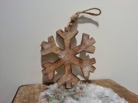 Schneeflocke Holz gro&szlig;
