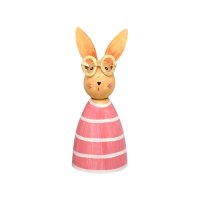 Metall Hase rosa-pink Metall Hase rosa-pink