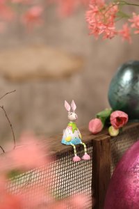 Pape mini Metall Hase Rico als Kantenhocker