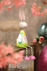 Metall Hase Tom Kantenhocker