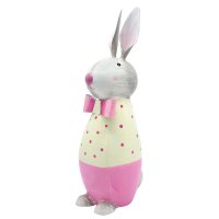 Metall Hase Eddy pink