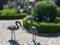 Bronze Reiher und Skulpturen